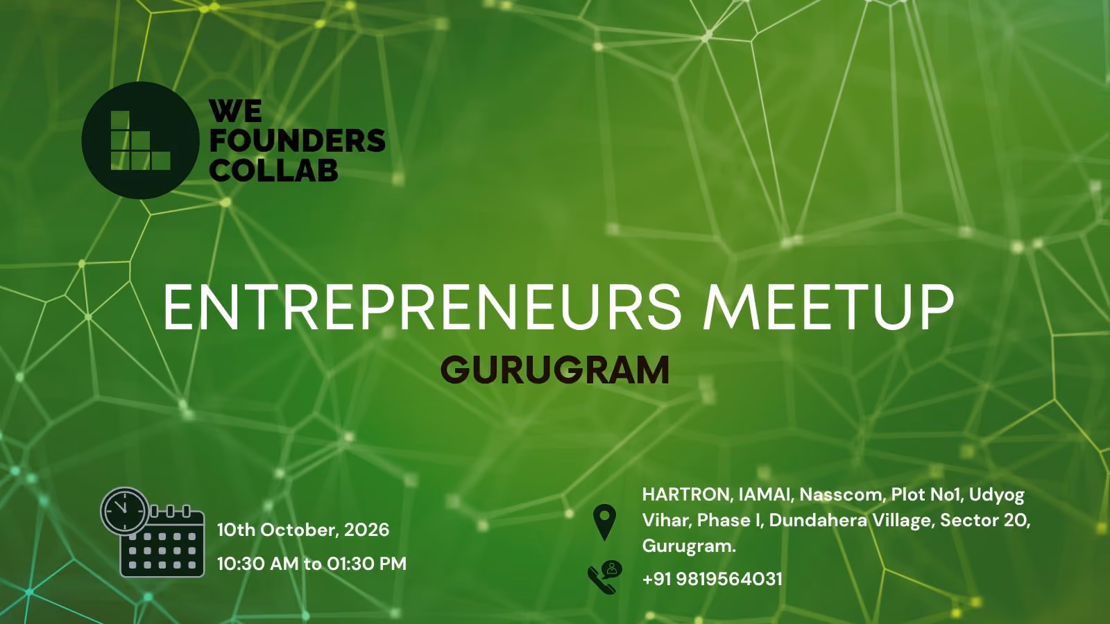 Entrepreneurs Meetup by We Founders Collab Gurugram