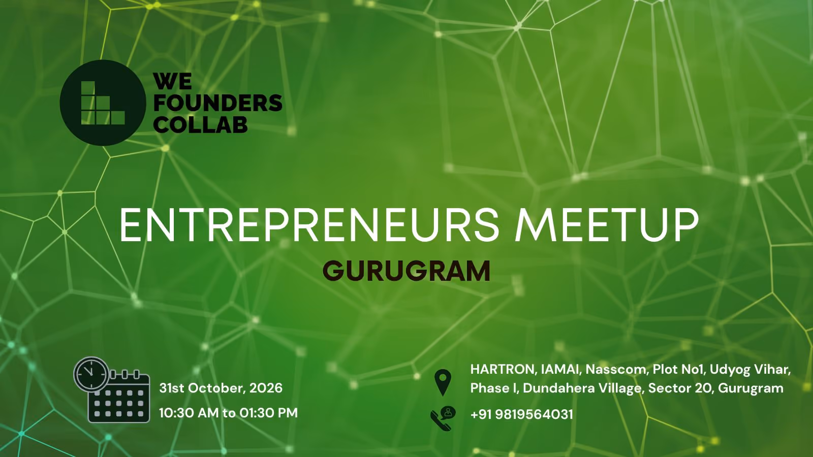 Entrepreneurs Meetup by We Founders Collab Gurugram