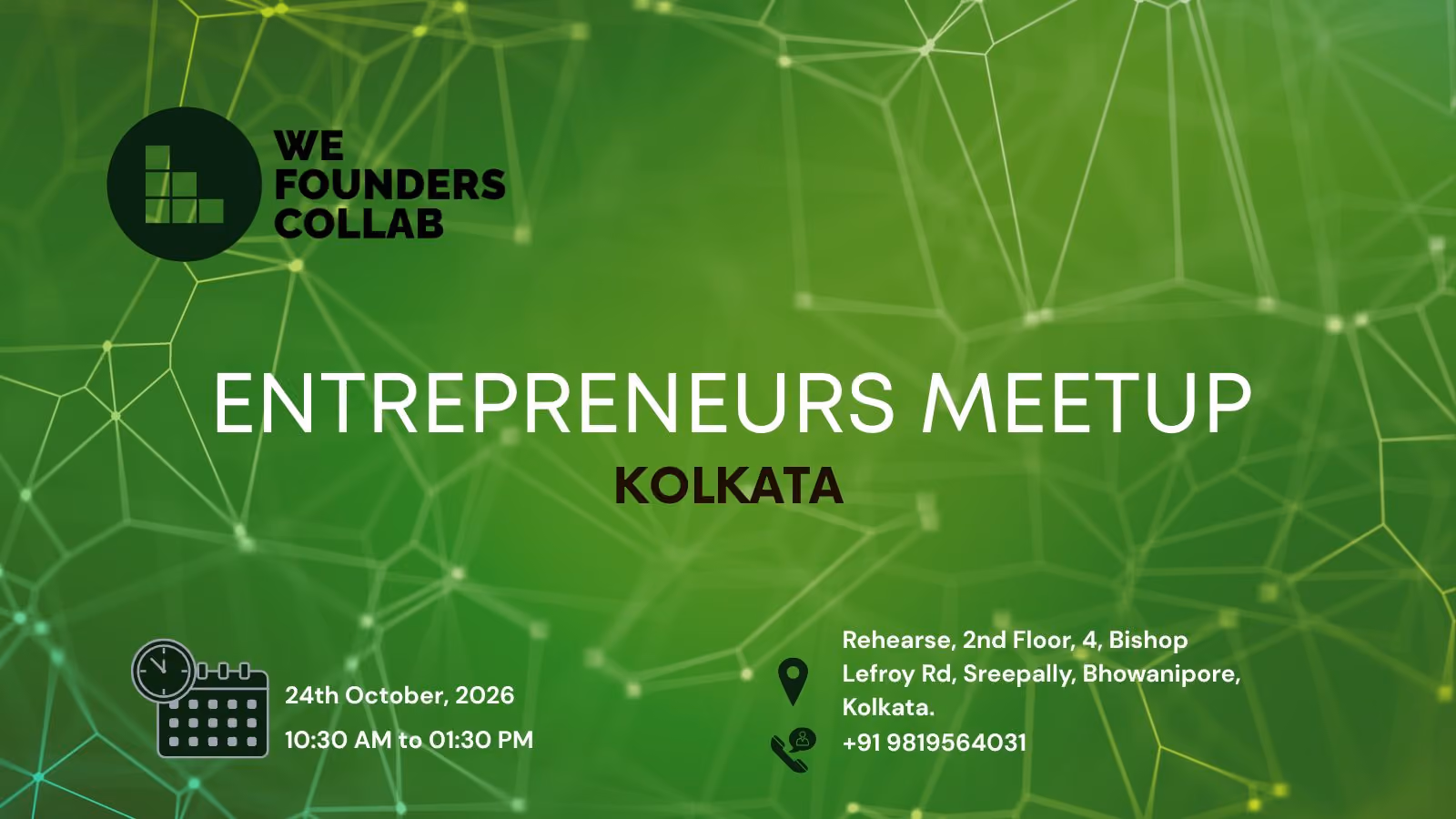 Entrepreneurs Meetup by We Founders Collab Kolkata
