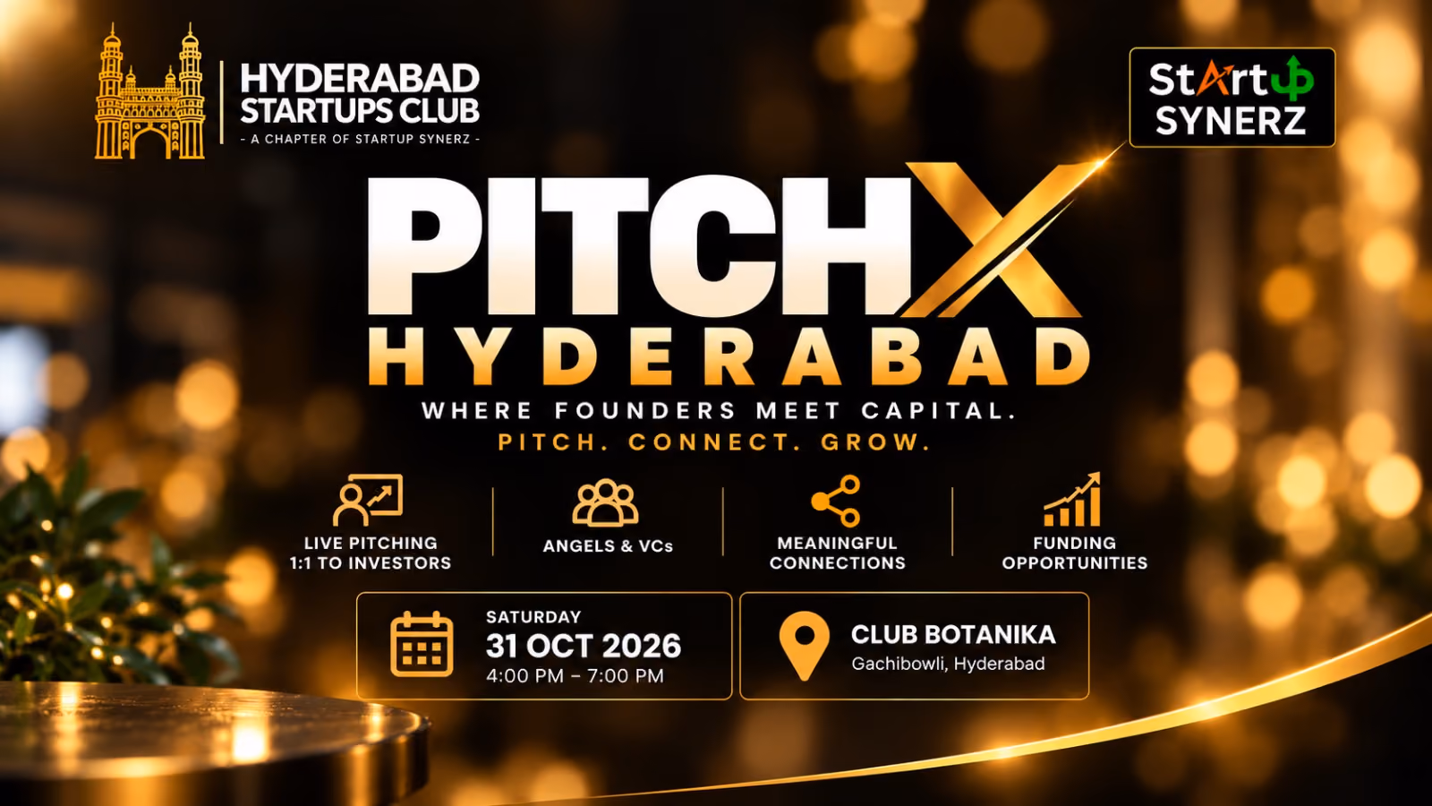 PITCHX Hyderabad in To be declared